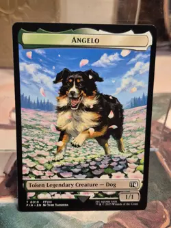 0019 Angelo 0020 Darkstar Legendary Creature Emblem Token Final Fantasy MTG Card - Image 1