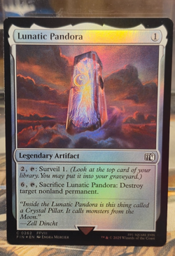 FOIL C 0262 Lunatic Pandora FFVIII Artifact Common Final Fantasy NM Card MTG FIN - Image 1