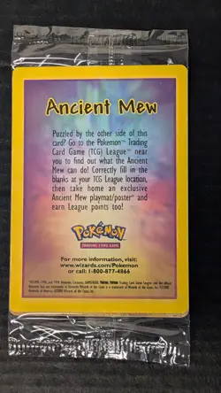 Ancient Mew SEALED 2000 Pokemon Unopened Movie Promo Card - MINT 🔥 - Image 2