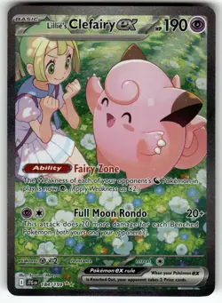 Lillie's Clefairy ex - 184/159 SV09: Journey Together NM Pokemon Card TCG - Image 1