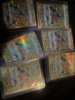 Pokemon TCG Garchomp EX Full Art Hyper Rare Holo Card 260/182 Paradox Rift Gold - Image 1