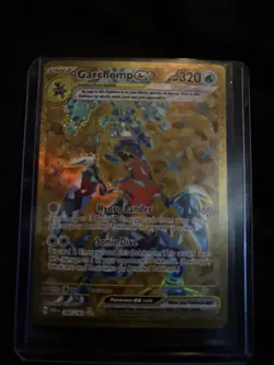 Pokemon TCG Garchomp EX Full Art Hyper Rare Holo Card 260/182 Paradox Rift Gold - Image 3