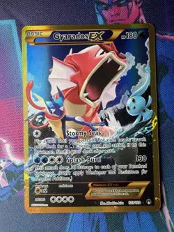 Pokemon Gyarados EX Card Secret Rare XY Breakpoint 123/122 LP-NM Condition - Image 1