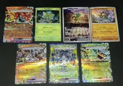Various Mask Ogerpon Pokemon TCG Mixed 7 Card Lot NM - Image 5