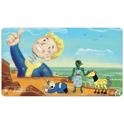 Magic Fallout Standard card Playmat Vault boy and friends Magic War - Image 1