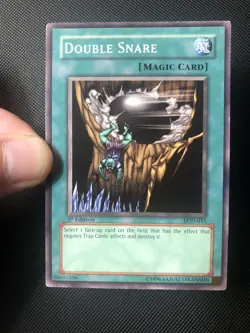 Yugioh! Double Snare LOD-015 Card 1st Edition NA English Vintage - Image 1