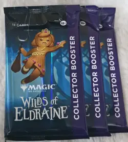 MTG ▪ Wilds of Eldraine ▪ Three (3) NEW Collector Booster Packs ▪ Magic - Image 1