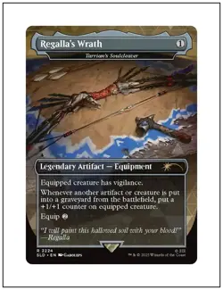 1x Regalla's Wrath - Tarrian's Soulcleaver, Horizon Zero Dawn Secret Lair MTG NM - Image 1