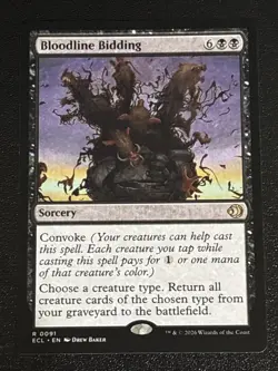 MTG Lorwyn Eclipsed Bloodline Bidding 0091 NM Rare - Image 1