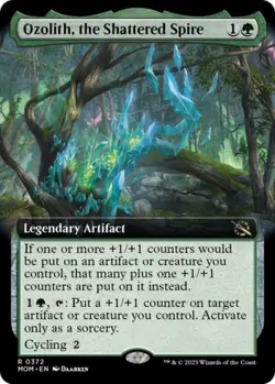 MTG - Ozolith, the Shattered Spire (Extended Art) - - Light Play - Foil - Image 1