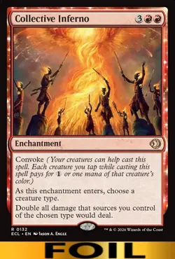 Collective Inferno ** FOIL ** #132 - Lorwyn Ecliped - NM MTG - Image 1