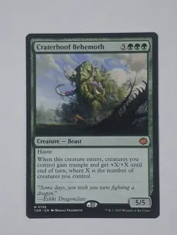MtG Tarkir Dragonstorm Craterhoof Behemoth NM Magic the Gathering - Image 1