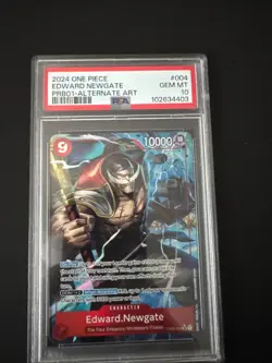 2024 ONE PIECE PRB01-PREMIUM BOOSTER ALTERNATE ART #004 EDWARD NEWGATE PSA 10 - Image 1