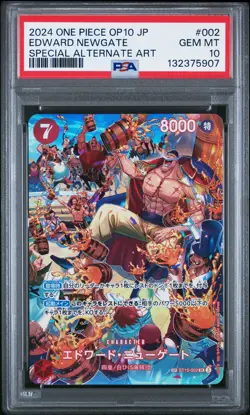 2024 ONE PIECE JPN OP10-ROYAL BLOOD SPECIAL ALTERNATE ART EDWARD NEWGATE PSA 10 - Image 1