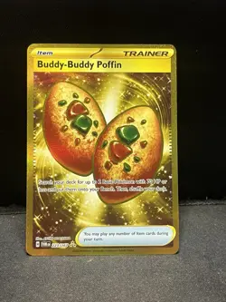 Pokemon TCG Buddy Buddy Poffin 223/167 Twilight Masquerade Hyper Rare NM - Image 1