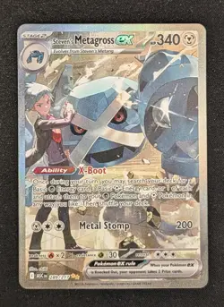 Pokemon TCG Steven’s Metagross Ex SIR 289/217, Ascended Heroes NM Condition - Image 1