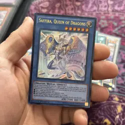 Yu-Gi-Oh Saffira, Queen of Dragons Ultra Rare 1st Edition DUEA-EN050 - Image 1