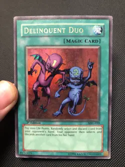 Delinquent Duo MRL-039 1st Edition Yu-Gi-Oh Magic Ruler NA English Vintage Magic - Image 1