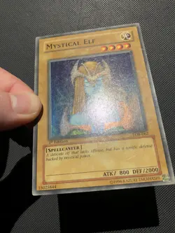 Yugioh Mystical Elf LOB-062 Super Rare 1ST EDITION NA English Vintage - Image 3