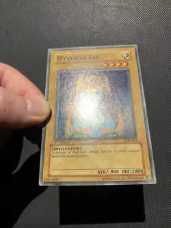 Yugioh Mystical Elf LOB-062 Super Rare 1ST EDITION NA English Vintage - Image 4