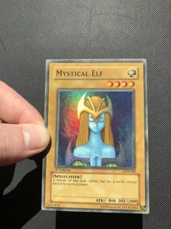 Yugioh Mystical Elf LOB-062 Super Rare 1ST EDITION NA English Vintage - Image 5
