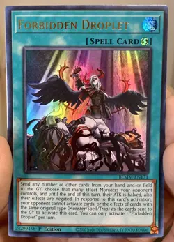 Yugioh Forbidden Droplet BLMM-EN171 Ultra Rare 1st Ed NM w/Tracking - Image 1