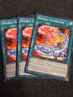 Yugioh! 3x Double Interlock BPRO-EN052 Common 1st Ed NM - Image 1