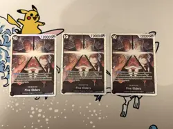 Bandai One Piece CCG Five Elders Character Card OP13-082 Full Art Foil lot of 3 - Image 1