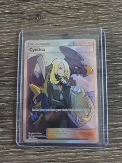 Cynthia Full Art Ultra Rare Holo Card Hidden Fates SV82/SV94 Pokemon TCG - Image 1