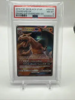 Charizard GX SM195 Sun & Moon Black Star Promo Holo Pokemon Card MP - Image 1