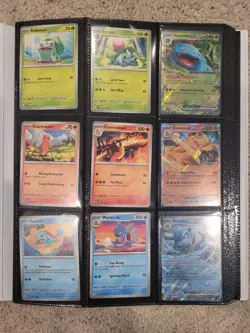 Pokemon 151 Complete Base Master Set of 165 in Binder w/ Holo Energies - Image 2