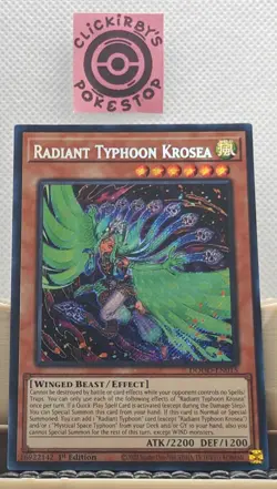Radiant Typhoon Krosea DOOD-EN015 Secret Rare 1st Edition - Near Mint - Image 1