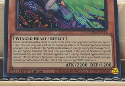 Radiant Typhoon Krosea DOOD-EN015 Secret Rare 1st Edition - Near Mint - Image 4