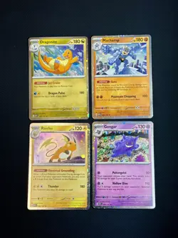 Pokemon TCG Sam's Club 151 4 Mini Tin Promos NM Cosmos Holo Cards - Image 1