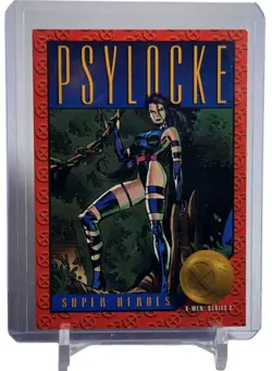 Psylocke 1993 SkyBox Marvel X-Men Series 2 Collectible Card #24 W/Top Loader - Image 1