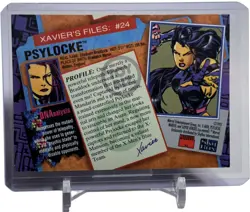 Psylocke 1993 SkyBox Marvel X-Men Series 2 Collectible Card #24 W/Top Loader - Image 2