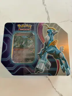Pokemon Trading Card Games Paradox Destinies Iron Crown EX Tin - SEALED - Image 1