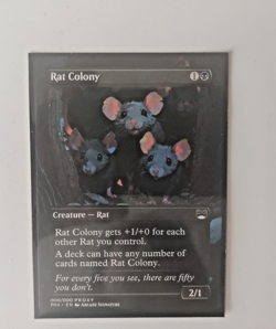 Magic the Gathering- Rat Colony-Art Card by Arcane Signature-LP - Image 1