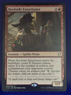 MTG English Dockside Extortionist NM Normal Commander 2019 - Image 1