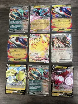 9x Jumbo Pokemon Card Lot - Image 1