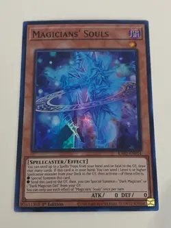 Yugioh - Magicians' Souls x 3 - 1st Edition Super Rare NM - Free Holo Card A - Image 2