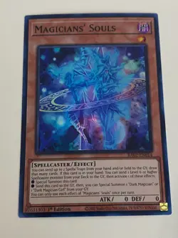 Yugioh - Magicians' Souls x 3 - 1st Edition Super Rare NM - Free Holo Card A - Image 4