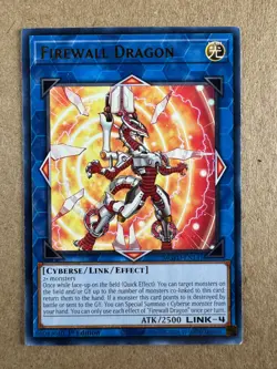 Firewall Dragon (Purple Alternate Art) MGED-EN141 Maximum Gold 1st Yugioh - Image 1