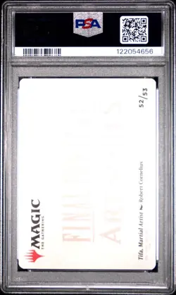 2025 MTG Final Fantasy Art Series Tifa, Martial Artist Gold Stamped PSA 10 GEM - Image 2