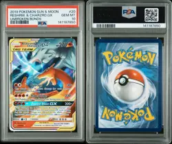 Pokemon Reshiram & Charizard GX 20 Tag Team - Unbroken Bonds - PSA 10 - Image 1