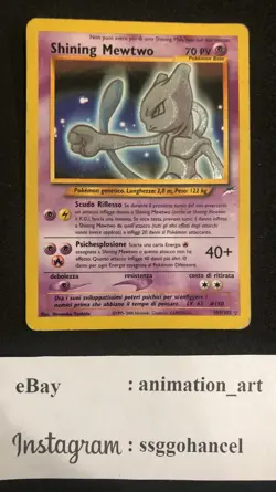 Shining Mewtwo Neo Destiny Pokemon 2002 ITALIAN - Image 1