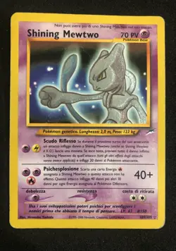 Shining Mewtwo Neo Destiny Pokemon 2002 ITALIAN - Image 2