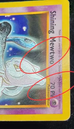Shining Mewtwo Neo Destiny Pokemon 2002 ITALIAN - Image 4
