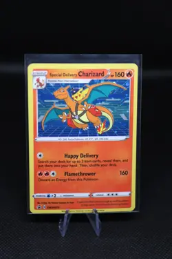 Pokemon TCG Special Delivery Charizard SWSH075 Near Mint Holo Promo Pikachu - Image 2