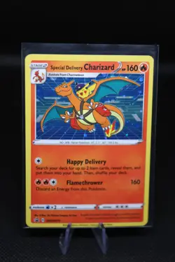 Pokemon TCG Special Delivery Charizard SWSH075 Near Mint Holo Promo Pikachu - Image 3